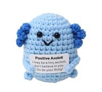 TIMIFUN Peluches De Soutien éMotionnel, PoupéE Positive Amusante, Adorable PoupéE Au Crochet, Cadeaux Amusants Et Insolites pour Meilleur Ami, CollèGue, Petite Amie, Ami, Petit Ami (Salamander Blue)