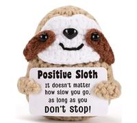 TIMIFUN Peluches De Soutien éMotionnel, PoupéE Positive Amusante, Adorable PoupéE Au Crochet, Cadeaux Amusants Et Insolites pour Meilleur Ami, CollèGue, Petite Amie, Ami, Petit Ami (Sloth)