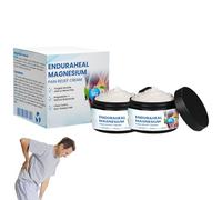 Timilk EnduraHeal Crème antidouleur au magnésium, Crème thérapeutique professionnelle pour les articulations et les os, Huile de magnésium naturelle, Soulagement efficace du dos, du cou (2pcs)