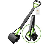 TIMINGILA Pelle à déjections Canines Portable à Long Manche de 83,8 cm pour Grands et Petits Chiens, matériau Haute résistance et Ressort Durable, idéale pour Les pelouses, l'herbe, la saleté, Le