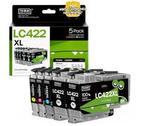 Timink 5 Pack LC422XL Cartouches Compatibles pour Brother LC422 LC422XL LC-422XLVAL Cartouches d'impression Compatibles pour Brother MFC-J6940DW MFC-J5340DW MFC-J5345DW MFC-J6540DW MFC-J5740DW