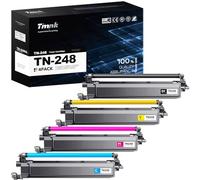 Timink tn248 Lot de 4 cartouches de toner compatibles avec Brother tn248 tn248cmyk Compatible avec Brother MFC-L3760CDW DCP-L3560CDW MFC-L3740CDWE DCP-L3520CDW MFC-L3740CDW