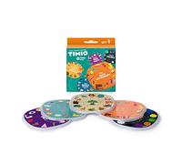 TIMIO Disc Set # 1 : 5 disques Audio pour Le Lecteur TIMIO | Apprendre Les Couleurs, Les Animaux Sauvages, Les Instruments de Musique, 96 comptines Vol. 1, Les Parties du Corps | 8 Langues incluses |