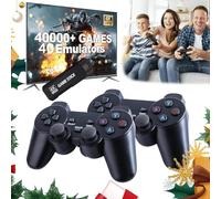Timits console de jeux rétro,console de jeux X2, manette sans fil 2,4 GHz, plus de 42 000 jeux, console rétro portable prenant en charge plus de 40 simulateurs, compatible avec les téléviseurs HD 4K