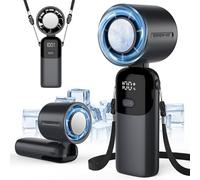 Timiyou Ventilateur Portable USB Pliable et Rechargeable, 100 Vitesses Réglables, Turbo 16000rpm et Écran LED pour un Confort Absolu à la Maison ou en Voyage