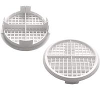 Timloc Lot de 10 grilles d'aération rondes en plastique Blanc 70 mm