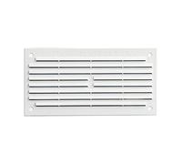 Timloc Mini grille d'aération interne en plastique 1218 W Blanc 15 x 9 cm