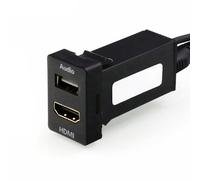 Timloon Câble de Montage HDMI + entrée Audio USB pour Toyota