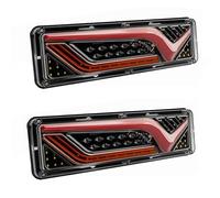 2 pièces 12V-24V LED camion feu arrière feux arrière clignotant frein marche arrière Signal lampe remorque camion Bus camping-car caravane RV tracteur