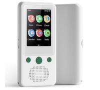 TIMMKOO Lecteur MP3 pour enfants, lecteur MP3 à écran tactile de 2,4" avec Bluetooth, lecture de 65 h, lecteur de musique portable avec haut-parleur, prend en charge les cartes TF jusqu'à 128 Go