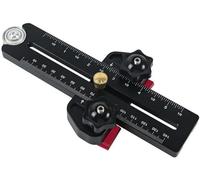 TimoBifu Gabarit de scie à table fin étendu, guide de scie à onglet en T, outil de fixation de positionnement réglable pour scie à table, gabarit fin