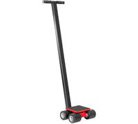 Timon rouleur 3 t 4 galets en nylon plateau rotatif avec poignée MW Tools TRA3
