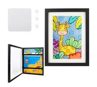 timoplus Cadre photo d'art pour enfants, ouverture avant A4, cadre d'affichage d'art, peut afficher des images horizontales ou verticales, cadre de rangement, convient pour le dessin et l'artisanat