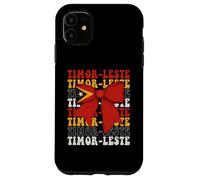 Timor-Leste Timor Oriental Timor Oriental Fierté Coquette Bow Drapeau Coque pour iPhone 11
