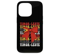 Timor-Leste Timor Oriental Timor Oriental Fierté Coquette Bow Drapeau Coque pour iPhone 13 Pro