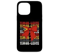 Timor-Leste Timor Oriental Timor Oriental Fierté Coquette Bow Drapeau Coque pour iPhone 13 Pro Max