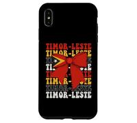 Timor-Leste Timor Oriental Timor Oriental Fierté Coquette Bow Drapeau Coque pour iPhone XS Max