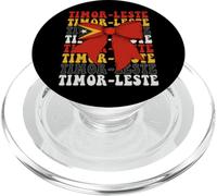 Timor-Leste Timor Oriental Timor Oriental Fierté Coquette Bow Drapeau PopSockets PopGrip pour MagSafe