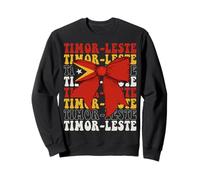 Timor-Leste Timor Oriental Timor Oriental Fierté Coquette Bow Drapeau Sweatshirt