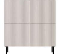 Timote - Buffet 2 portes - écru - 4 portes - 106 cm - Ecru