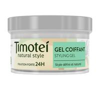 TIMOTEI - Gel Coiffant Fixation Parfaite, Texture Légère et Tenue Naturelle (Pot 150mL) - lot de 3 - Vendu par Lot