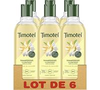 Timotei Shampooing Femme Illuminant à la Camomille, Douceur et Brillance, Cheveux blonds, Sans silicone - Lot de 6 x 300ml