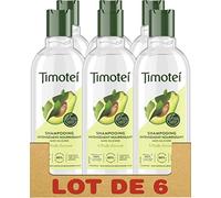 Timotei Shampooing Femme Intensément Nourissant à l'huile d'Avocat, Nutrition et Soin, Cheveux très secs / abîmés, Sans silicone - Lot de 6 x 300ml