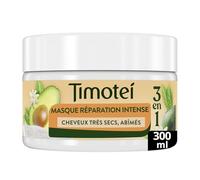 TIMOTEI - Soin Réparateur Intense pour Cheveux Abîmés, Texture Riche et Nourrissante (Pot 300ml) - Le Lot De 3