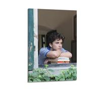 Timothee Chalamet 8 Poster sur toile pour décoration de chambre à coucher, bureau, chambre, cadeau 50 x 75 cm