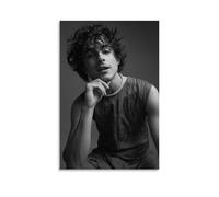 Timothée Chalamet Poster mural imperméable pour la maison, résistant à l'humidité, facile à installer et résistant à la décoloration, style sans cadre, 20 x 30 cm