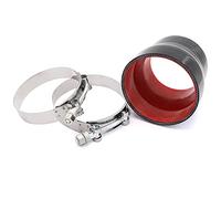 Timothy 3inch to 3-1/2inch Inch Black Silicone Reducer Coupler 4 Layers of Polyester Reinforcement Compatible with Air Intake Intercooler Piping and Turbo Applications 2x T-Bolt Clamps(92mm,100mm)