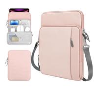 TiMOVO 13 Pouces Etui pour Tablette avec Bandoulière pour iPad Air 13", iPad Pro 13"/12.9", Galaxy Tab S9/S10 Plus/S9 FE Plus 12.4", Remarkable Paper Pro 11.8", Rose