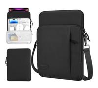 TiMOVO 13 Pouces Etui pour Tablette avec Bandoulière pour iPad Air 13", iPad Pro 13"/ Pro 12.9", Surface Pro 12, Galaxy Tab S10 Plus/S10 FE+/S10 FE Plus, Remarkable Paper Pro 11.8", Noir