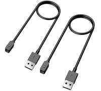 TiMOVO 2 PCS Câble de Chargeur Compatible avec Redmi Watch 5/4/Xiaomi Smart Band 9/9 pro/8/8 Pro/Active, 1M Câble de Charge USB Magnétique en ABS, Câble de Chargement de Montre, Noir