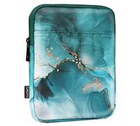 TiMOVO 6-7 Pouces Housse pour Liseuse, Compatible avec Nouveau Paperwhite/Colorsoft Signature Edition et Oasis, Étui de Protection et Sac de Transport pour Appareils Kobo, Bleu Paon Nuageux