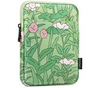 TiMOVO 6-7 Pouces Housse pour Liseuse, Compatible avec Nouveau Paperwhite/Colorsoft Signature Edition et Oasis, Étui de Protection et Sac de Transport pour Appareils Kobo, Fleur Verte