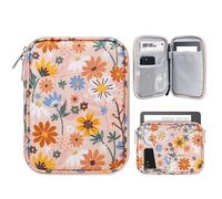 TiMOVO 6-7 Pouces Housse pour Tablette Kindle Paperwhite/Colorsoft Signature Edition, Housse Protectrice avec Pochette pour Kindle E-Reader/Oasis et Appareils Kobo, Fleur Jaune