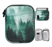 TiMOVO 6-7 Pouces Housse pour Tablette, Paperwhite/Colorsoft Signature Edition, Housse Protectrice avec Pochette pour Liseuse Électronique/Oasis et Appareils Kobo, Forêt Verte