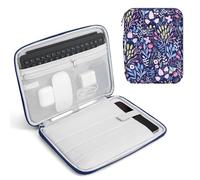 TiMOVO 9-11" Étui pour Tablette, Compatible avec iPad 11" A16 2025, iPad 10,9"/10,2"/Air 11" 5e/4e Gén.10,9", Galaxy Tab A9+/A11 Plus 11", Sac de Protection avec Poches, Fleur Colorée