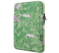 TiMOVO 9-11" Étui pour Tablette, Compatible avec iPad 11" A16 2025, iPad 10,9"/10,2"/Air 11" 5e/4e Gén.10,9", Galaxy Tab A9+/A11 Plus 11", Housse de Protection pour Smart Keyboard, Fleur Verte