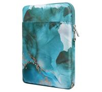 TiMOVO 9-11" Étui pour Tablette, Compatible avec iPad 11" A16 2025, iPad 10,9"/10,2"/Air 11" 5e/4e Gén.10,9", Galaxy Tab A9+/A11 Plus 11", Housse de Protection pour Smart Keyboard, Paon Bleu