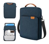 TiMOVO 9-11" Housse pour Tablette avec Sangle d'Épaule en Métal, Compatible avec iPad 11" A16 2025, iPad 10e Gén. 10,9"/10,2", Galaxy Tab A9+/A11 Plus 11", Indigo
