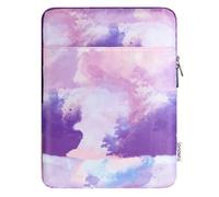 TiMOVO 9-11" Sac de Tablette pour iPad 11 Pouces A16 2025, iPad 10e Gén. 10,9", iPad 10,2", iPad Air 11 Pouces/5e/4e Gén. 10,9", Galaxy Tab A9 Plus 11", Sac pour Smart Keyboard, Aquarelle Violette