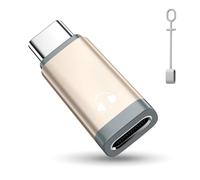 TiMOVO Adaptateur Audio Lightn-ing vers USB C avec Contrôle de Ligne, Adaptateur Lightn-ing vers USB C pour Casque d'écoute pour iPhone 16/15 Series,Pas pour la Charge et le Transfert de Données, Doré