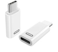 TiMOVO Adaptateur Lighting Femelle vers USB C Mâle, 2 PCS, Blanc
