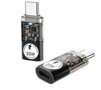 TiMOVO Adaptateur Lightn-ing Femelle vers USB C Mâle,2 Paquets Adaptateur Lightn-ing vers USB C pour iPhone 15/16 Pro Max Plus, avec Chargement Rapide et Transfert de Données, Pas pour Audio/OTG, Noir