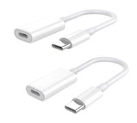 TiMOVO Adaptateur Lightning vers USB C pour iPhone 15 Pro Max/15 Pro/15 Plus, 2 Pcs Adaptateur de Chargeur Type C Supportant la Charge Rapide 35W, Connecteur Lightning Non Compatible avec l'audio OTG