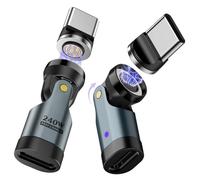 TiMOVO Adaptateur Magnet USB C, 2 PCS, Charge PD 240W, Gris