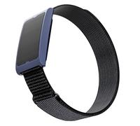 TiMOVO Bracelet de Remplacement 22MM Compatible avec Amazfit Helio Strap Fitness Tracker, Bracelet de sport en Nylon Respirant pour le port au bras ou à la cheville, Noir Minuit