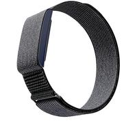 TiMOVO Bracelet de Remplacement 25MM Compatible avec le Bracelet Connecté Amazfit Helio Strap, avec Design à rabat, Bracelet de Sport en Nylon Respirant pour le poignet ou la Cheville, Noir Minuit